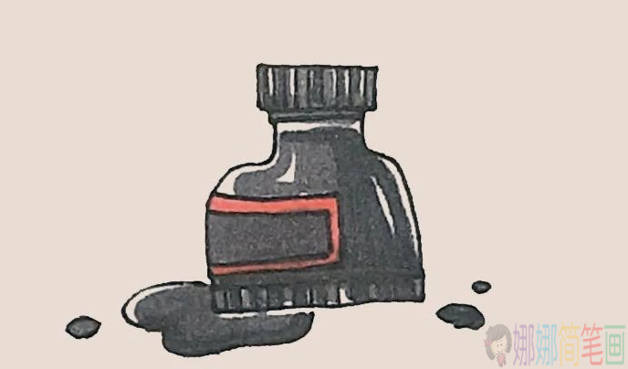 墨水瓶简笔画,墨水瓶怎么画
