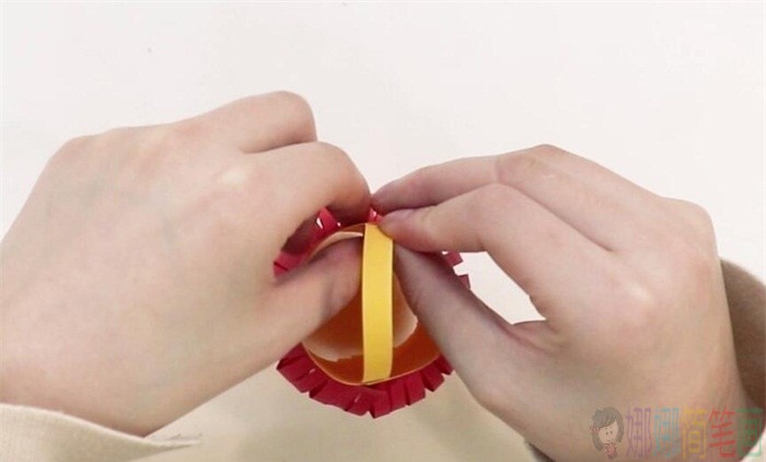 红灯笼儿童手工教程