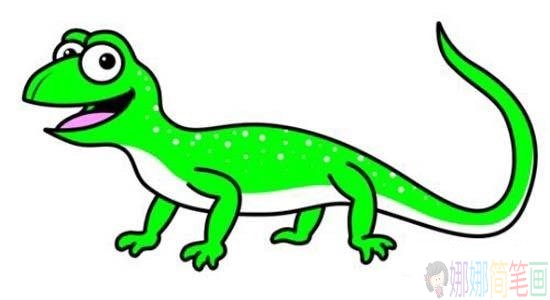 幼儿园壁虎简笔画图片