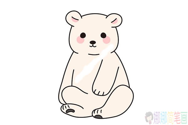 北极熊儿童简笔画教程