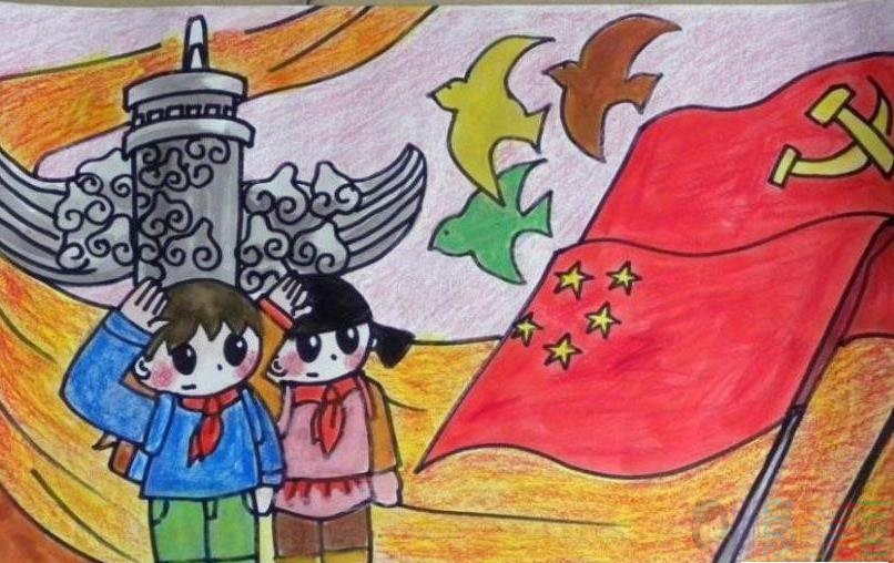 国庆节幼儿绘画图片大全