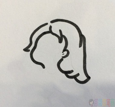 美丽的大姐姐人物简笔画