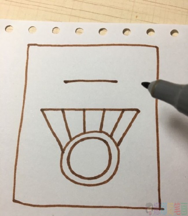 钻石戒指简笔画图片