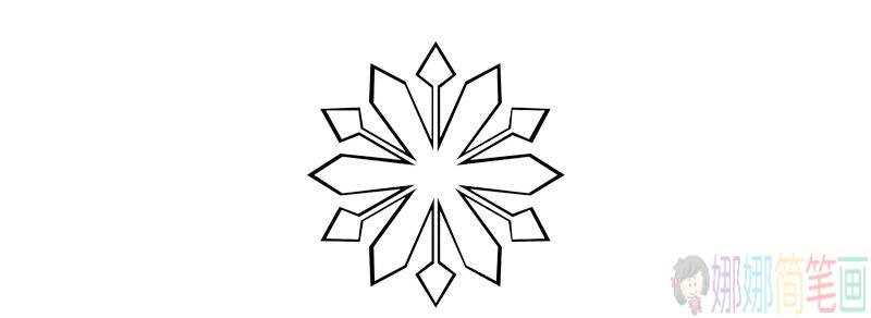 雪花简笔画图片大全