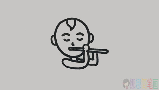 放牛娃简笔画绘画教程