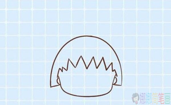 樱桃小丸子简笔画教程步骤图