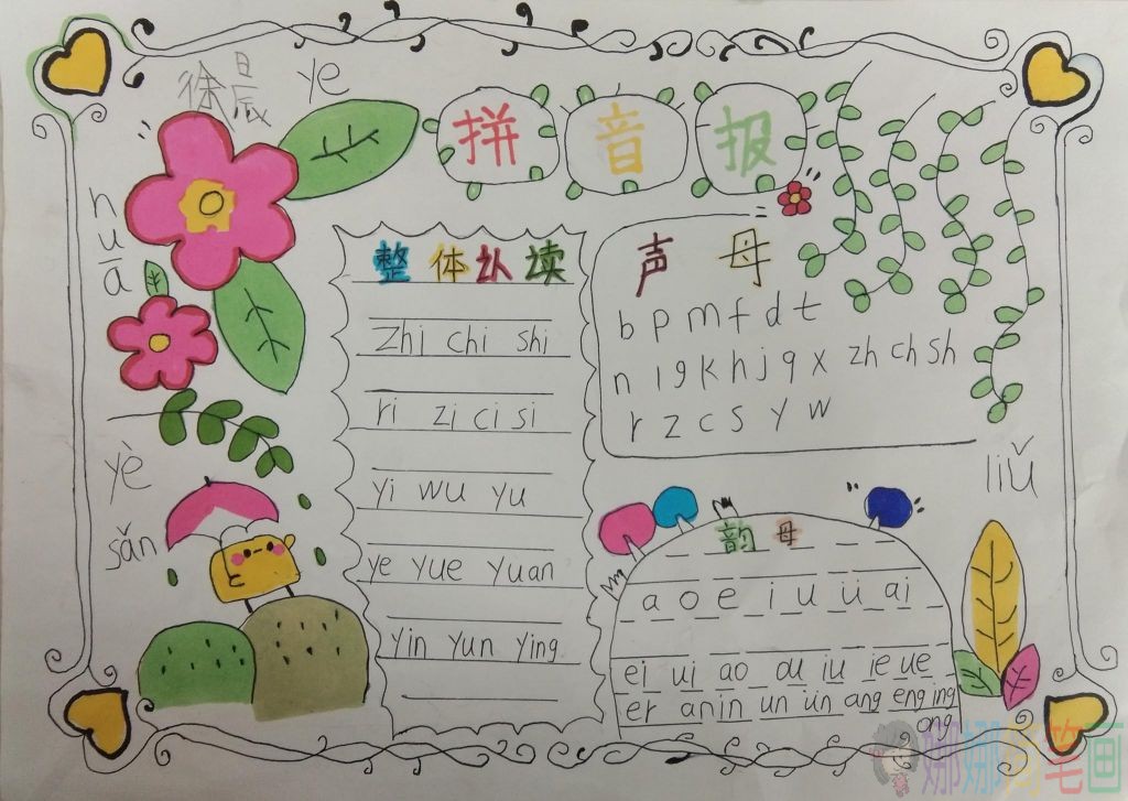 语文拼音手抄报图片