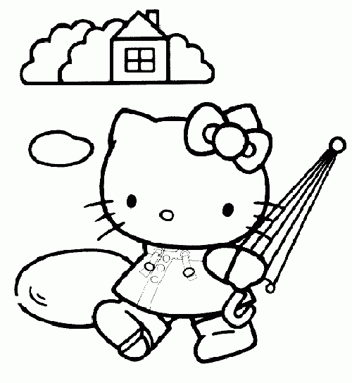 凯蒂猫简笔画图片