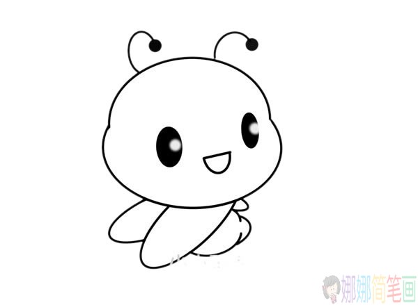 Q版小蜜蜂简笔画图片