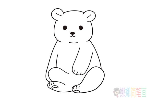 北极熊儿童简笔画教程