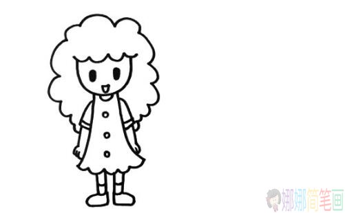 妈妈怎么画,妈妈的简笔画画法