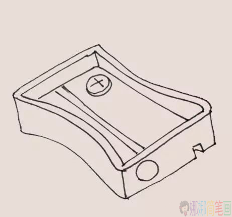 削笔刀简笔画,卷笔刀儿童画