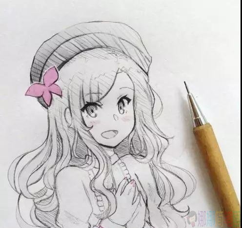 漂亮的动漫少女手绘图片