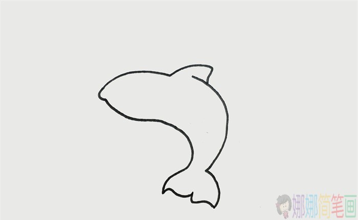 鲨鱼怎么画,鲨鱼简笔画