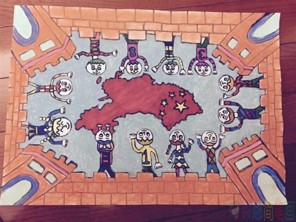 国庆节幼儿绘画图片大全