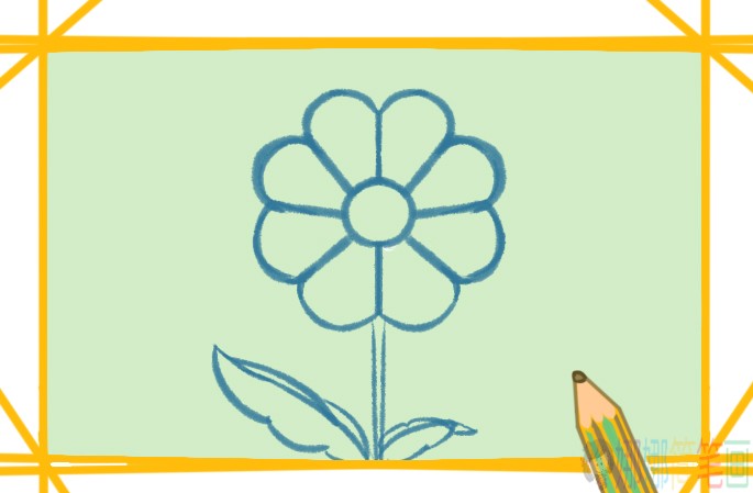 菊花简笔画简单漂亮