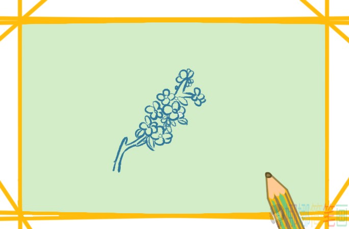 粉红色桃花简笔画教程