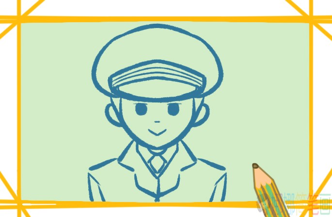 人民警察怎么画,警察叔叔简笔画
