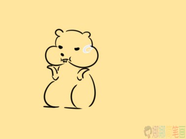 胖胖的小老鼠简笔画教程