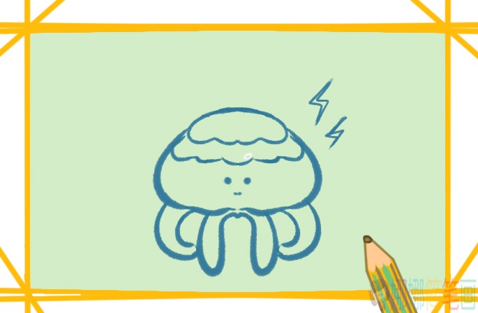 水母简笔画画法