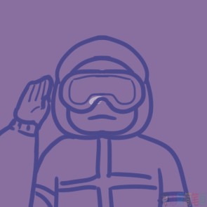 众志成城抗疫警察简笔画