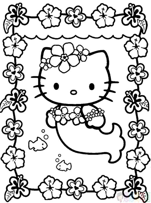 凯蒂猫幼儿简笔画图片