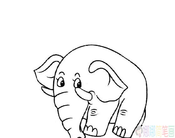 大象简笔画图集
