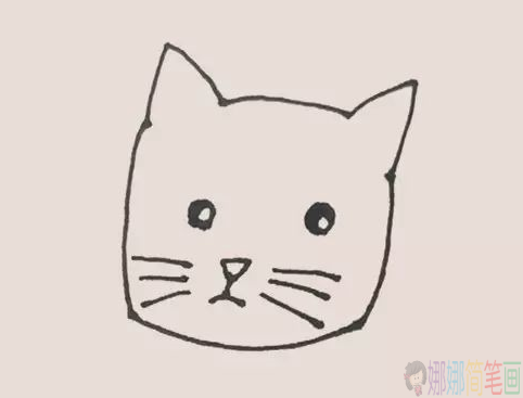 简单可爱的小猫咪简笔画