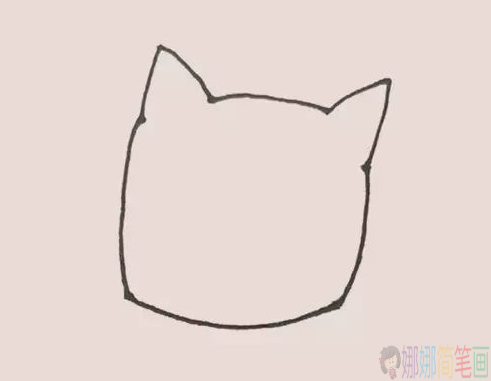 简单可爱的小猫咪简笔画