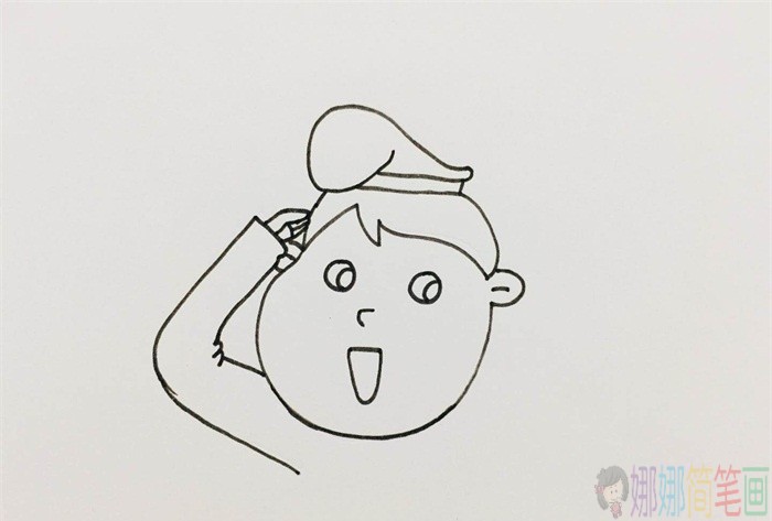 海军水手简笔画