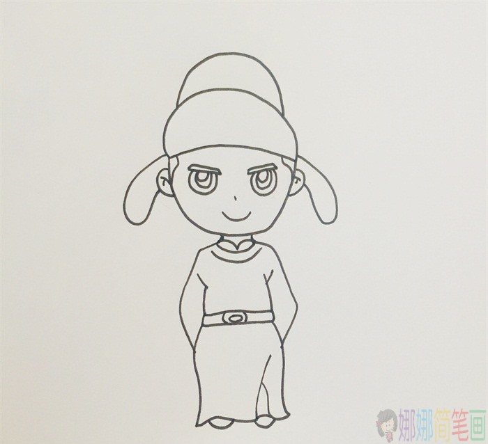 诗人李白简笔画