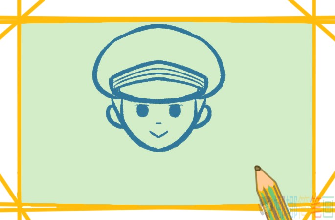 人民警察怎么画,警察叔叔简笔画