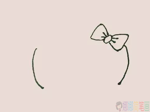 Hello kitty简笔画,凯蒂猫简笔画