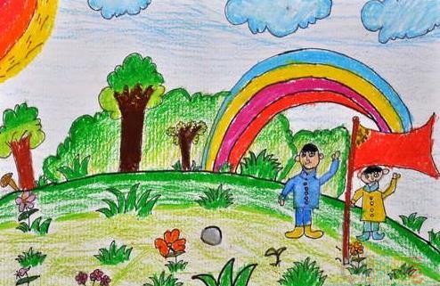 国庆节幼儿绘画图片大全