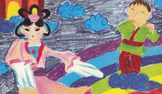 七夕节儿童画