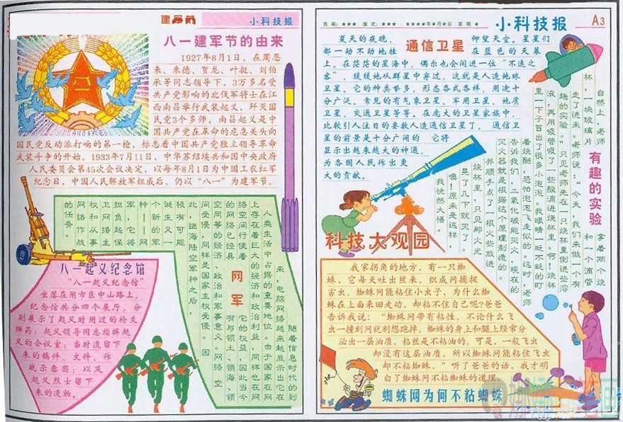 八一主题手抄报大全