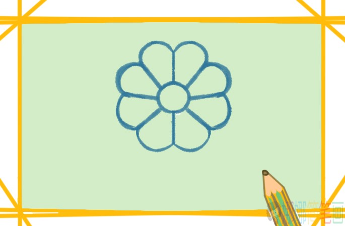 菊花简笔画简单漂亮
