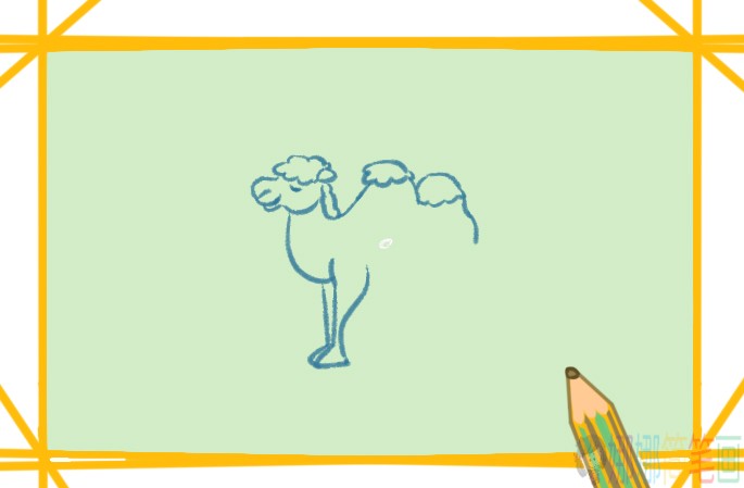 骆驼野生动物简笔画