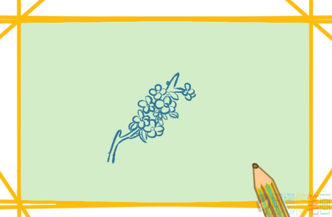 粉红色桃花简笔画教程