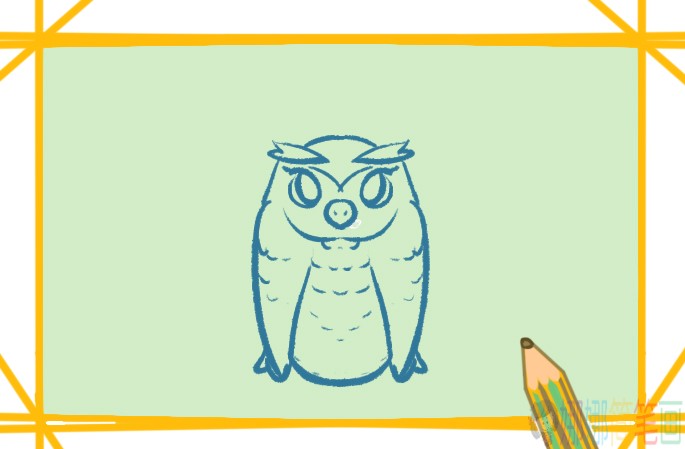 可爱又简单的猫头鹰简笔画