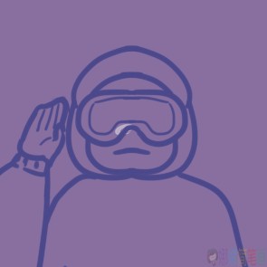 众志成城抗疫警察简笔画