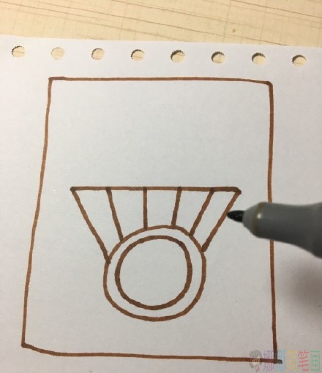 钻石戒指简笔画图片