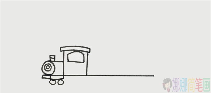 火车简笔画,火车的简单画法