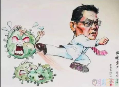 致敬抗疫前线逆行者们的儿童画