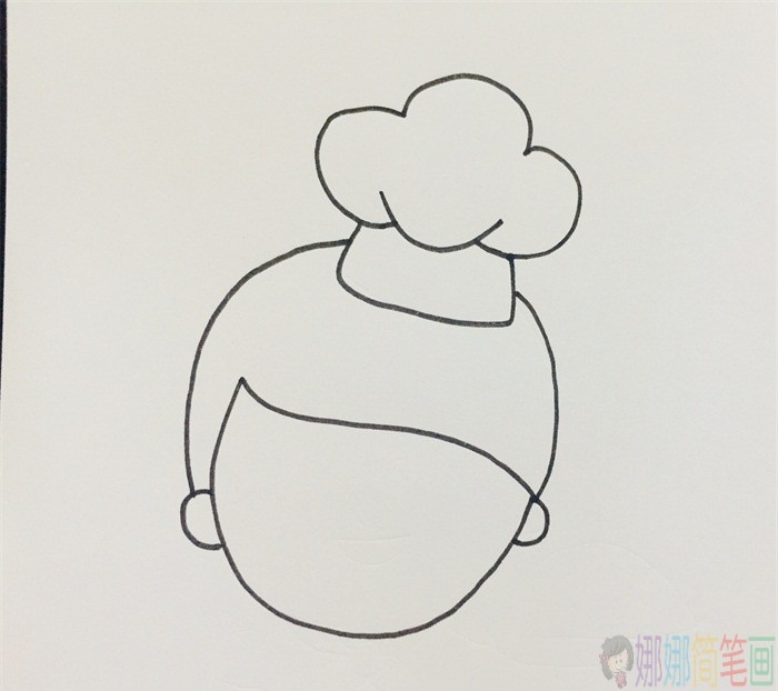 厨师简笔画,厨师怎么画好看