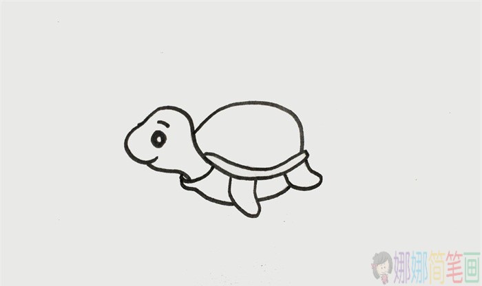 乌龟简笔画,乌龟儿童画