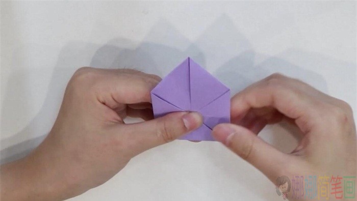 紫色花朵折纸大全图解