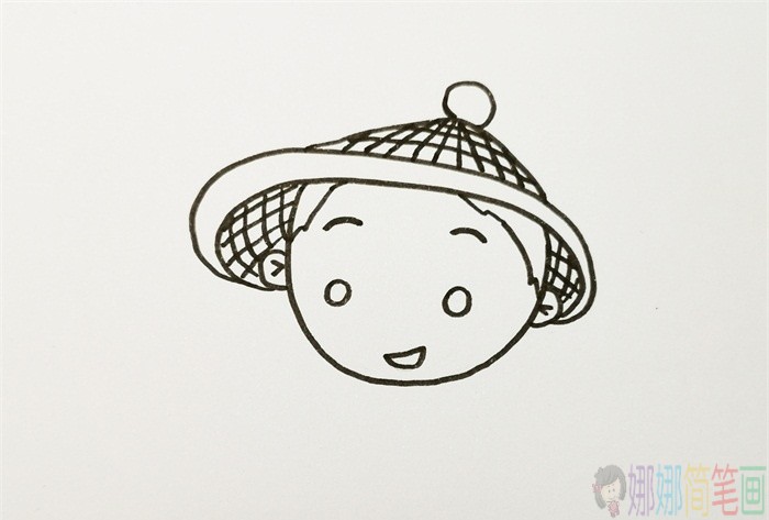 渔夫简笔画,捕鱼人简笔画图片