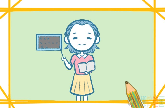 老师简笔画画法步骤图