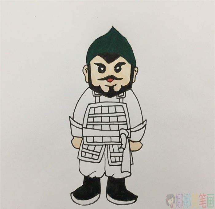古代士兵简笔画,古代人简笔画
